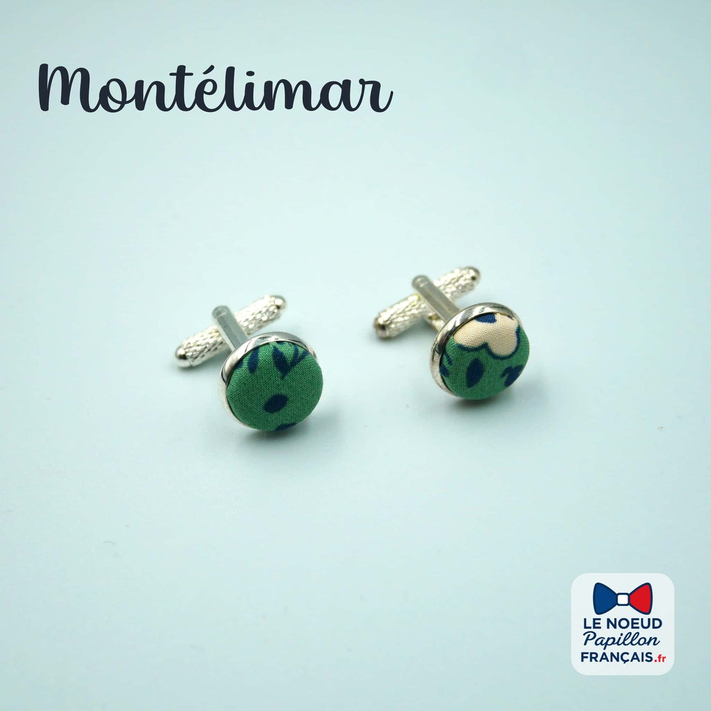 Boutons de manchette vert