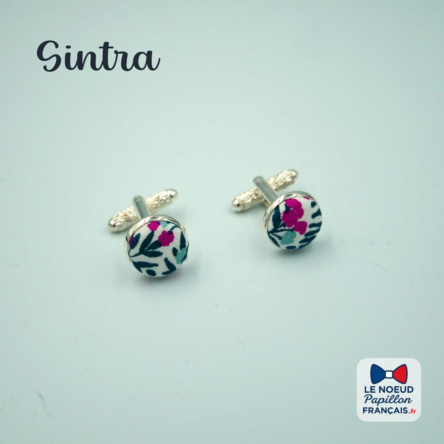 boutons de manchette rose vert