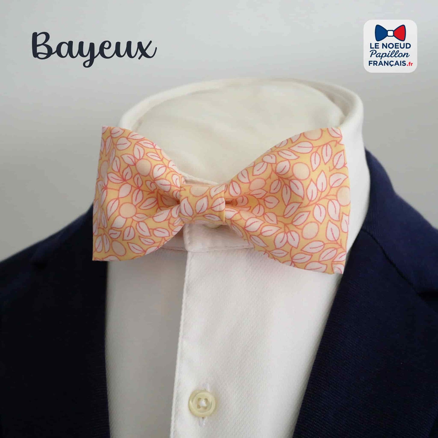 noeud papillon orangé pastel