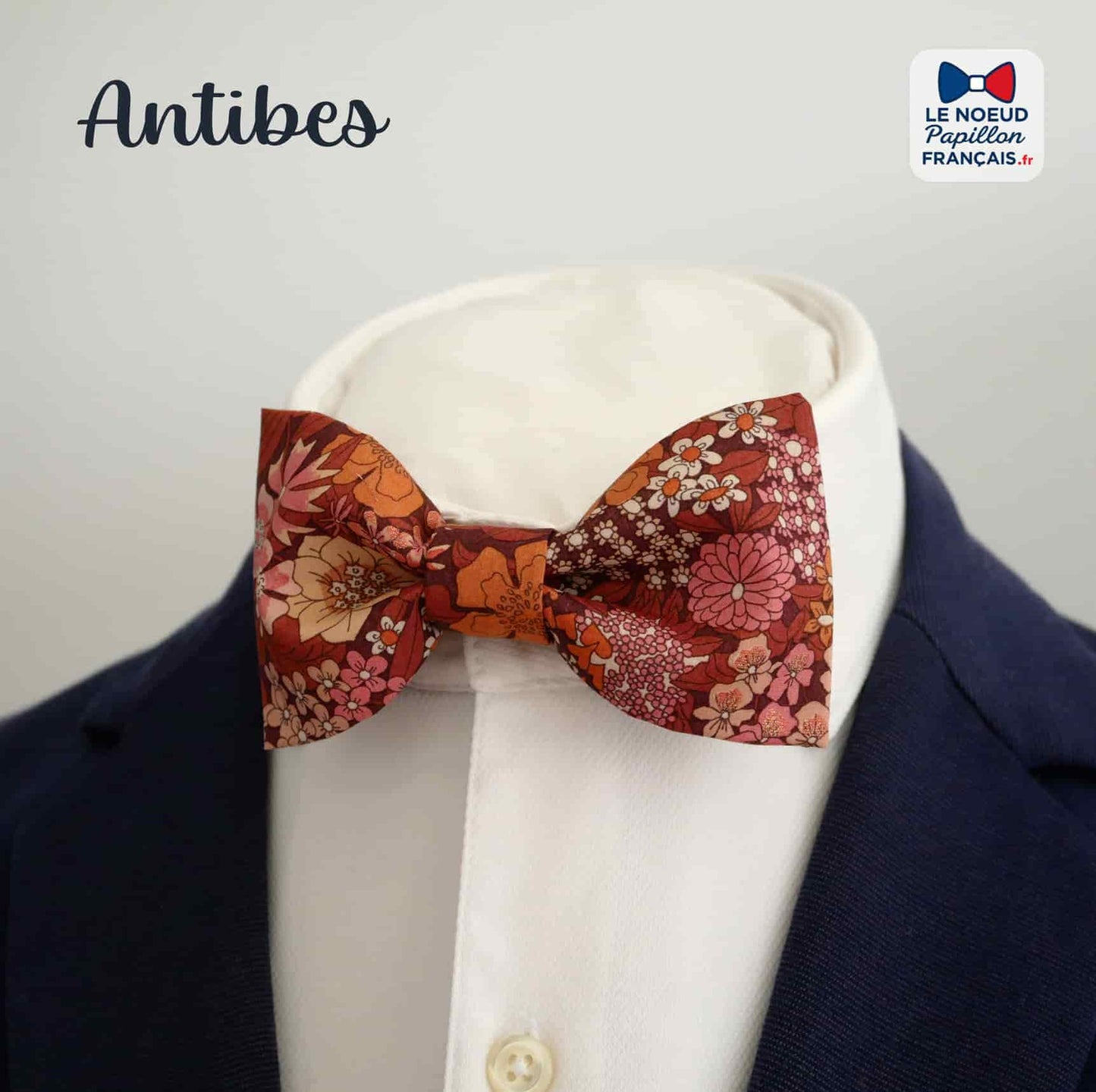 Noeud papillon terracotta rose