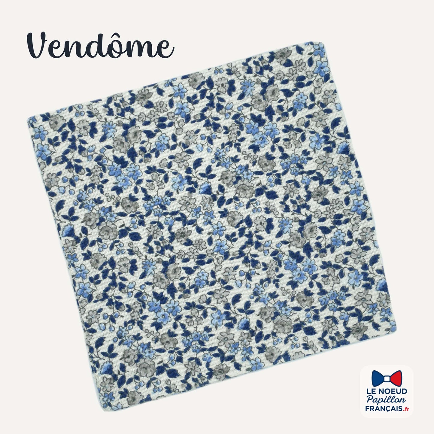 pochette de costume bleu gris