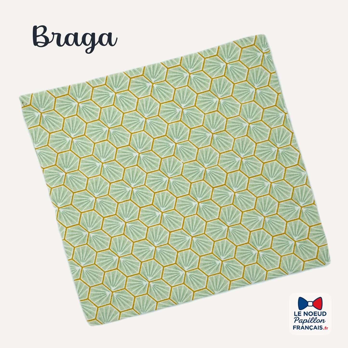 pochette de costume vert amande