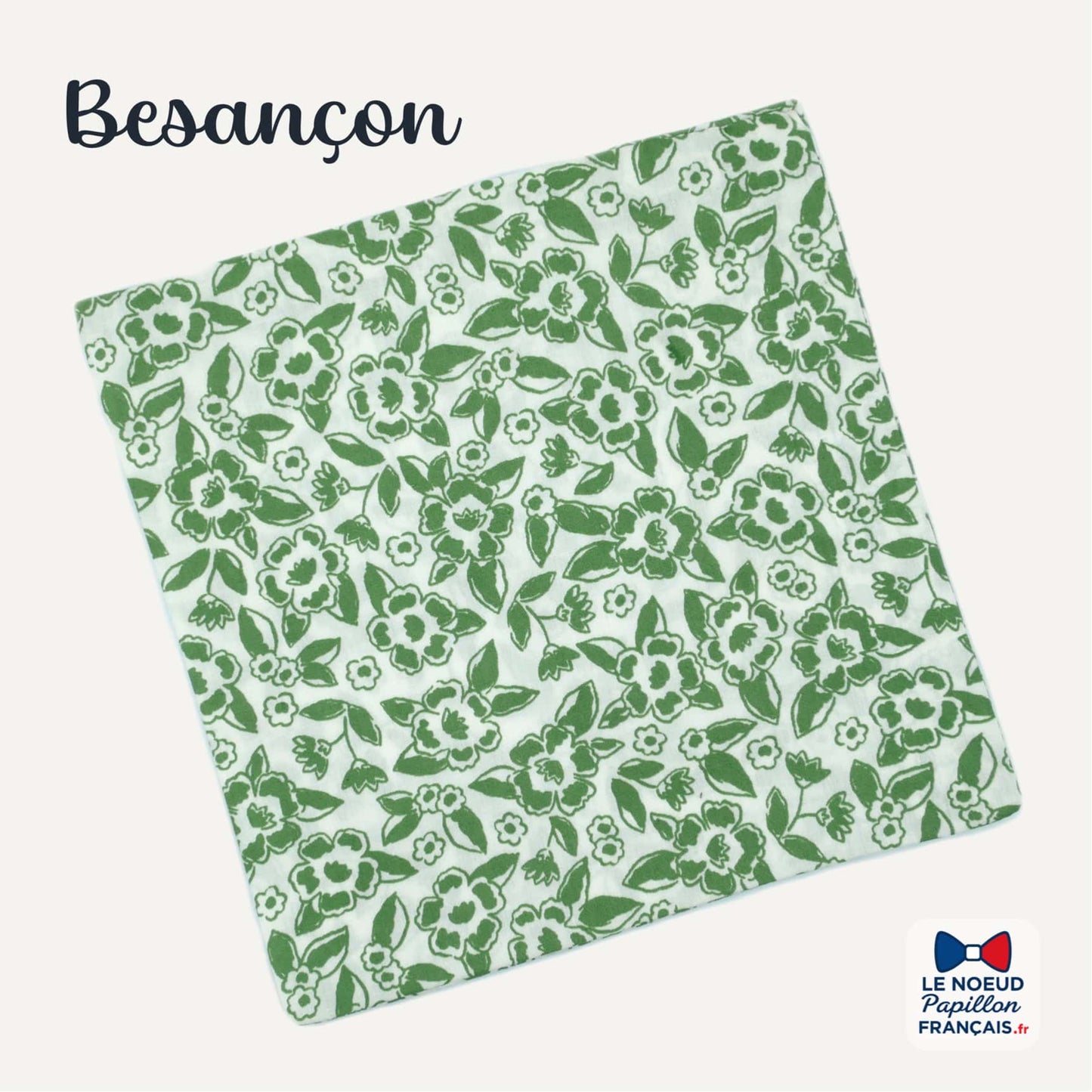 Pochette de costume verte