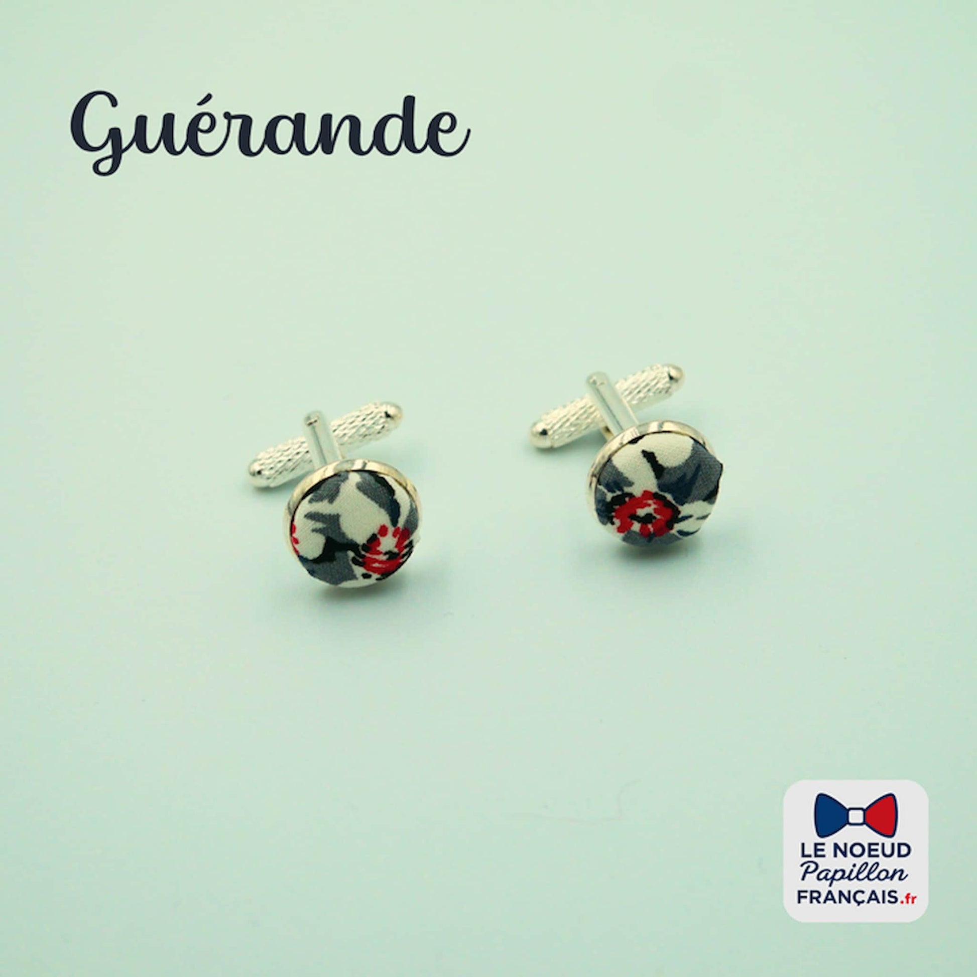 boutons de manchette noirs