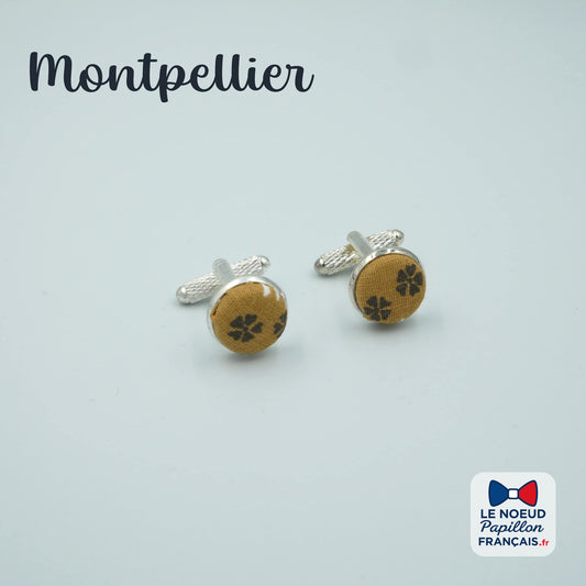 boutons de manchette ocre