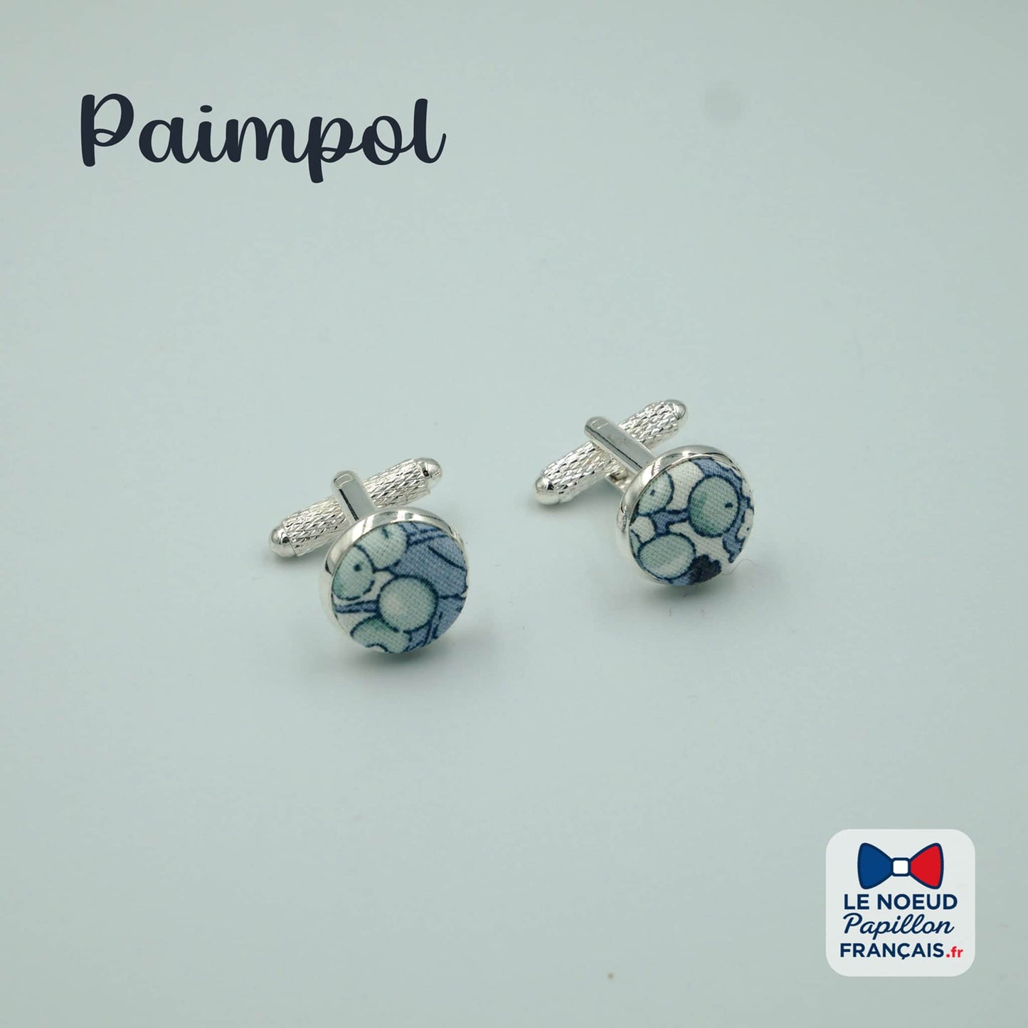 boutons de manchette bleu