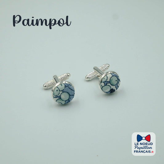 boutons de manchette bleu