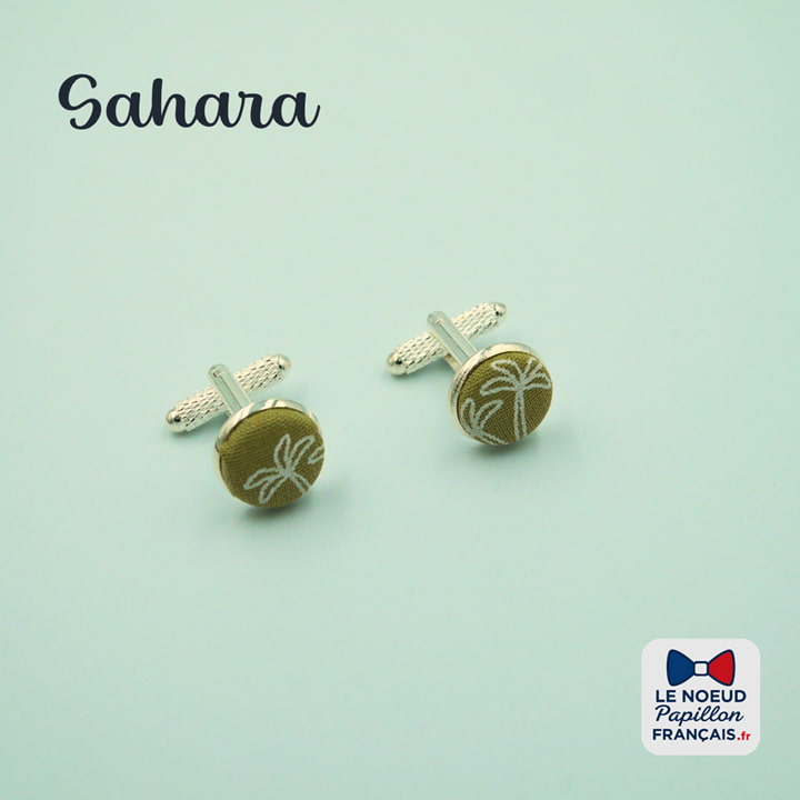 boutons de manchette palmier