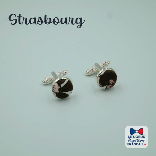 Boutons de manchette marron