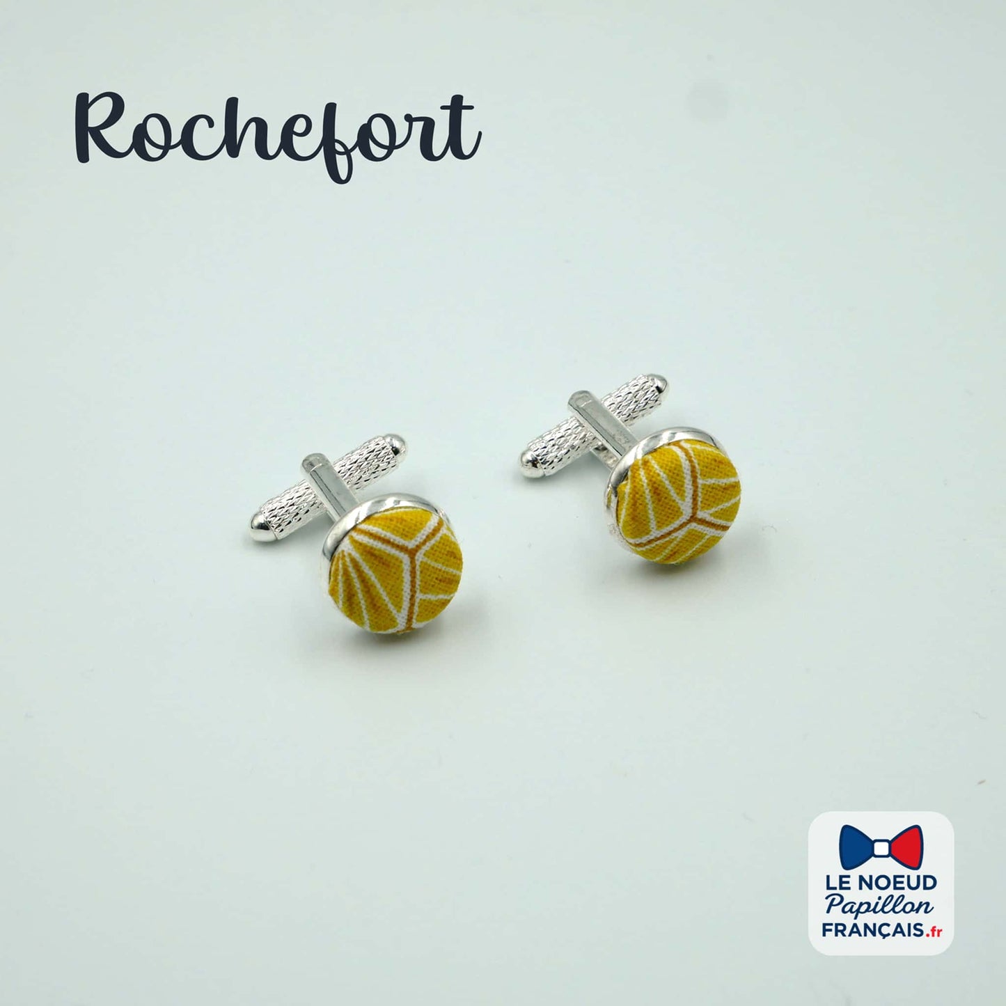 boutons de manchette jaune