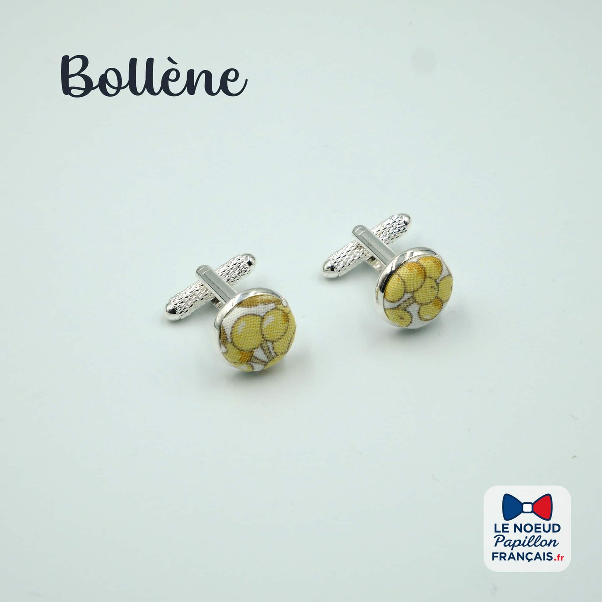 boutons de manchette jaune