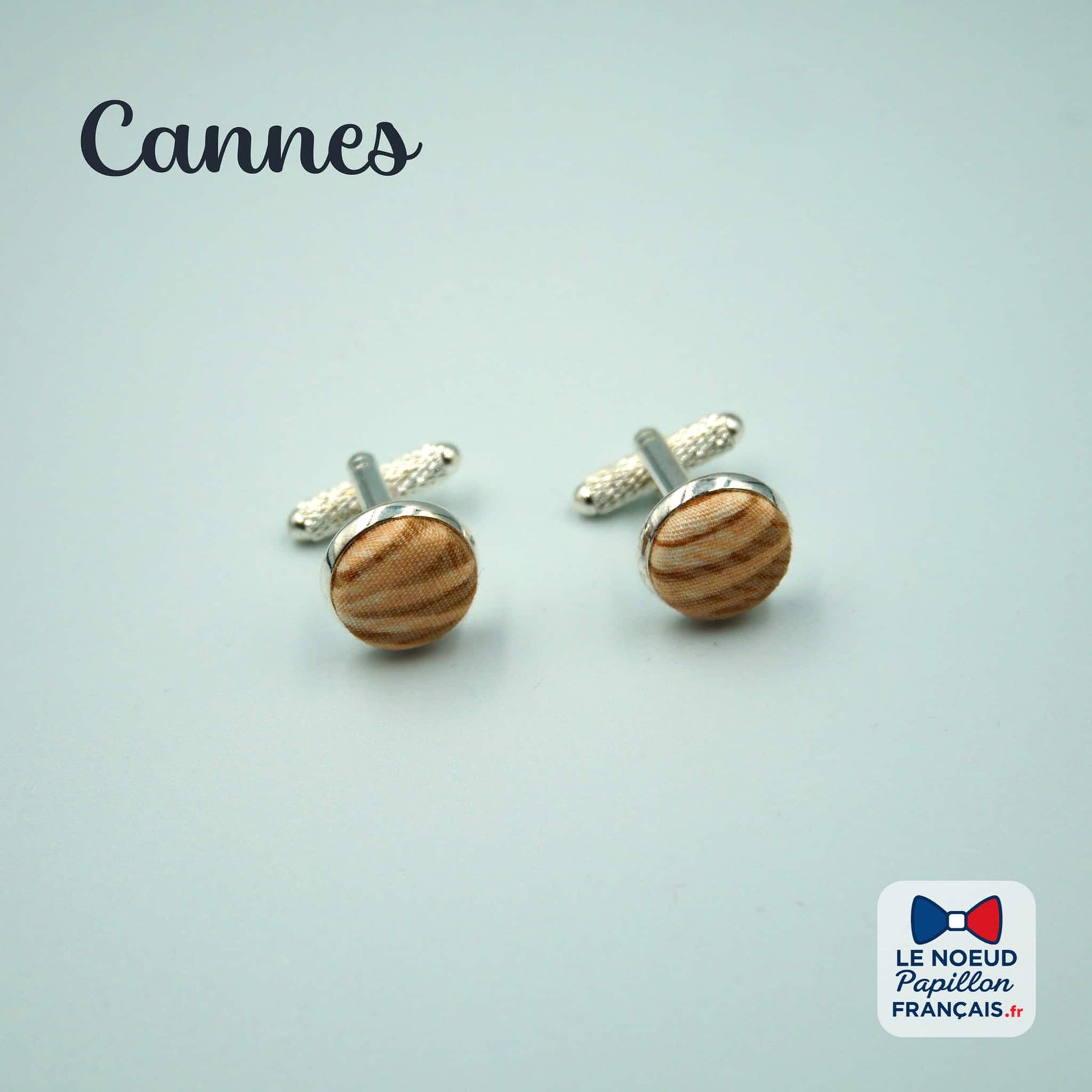 boutons de manchette creme