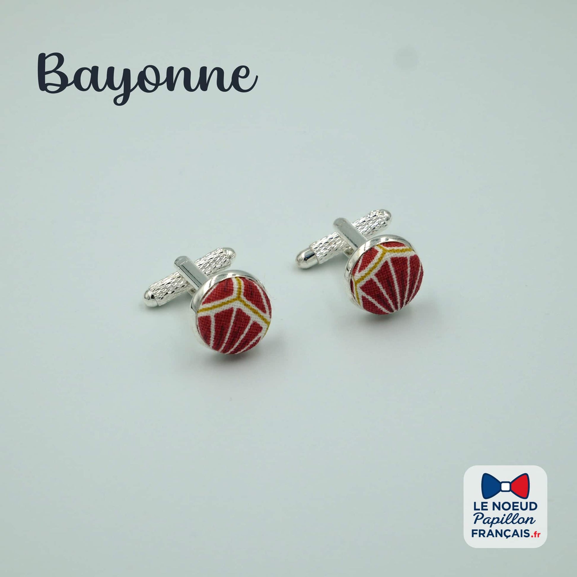 boutons de manchette rouge