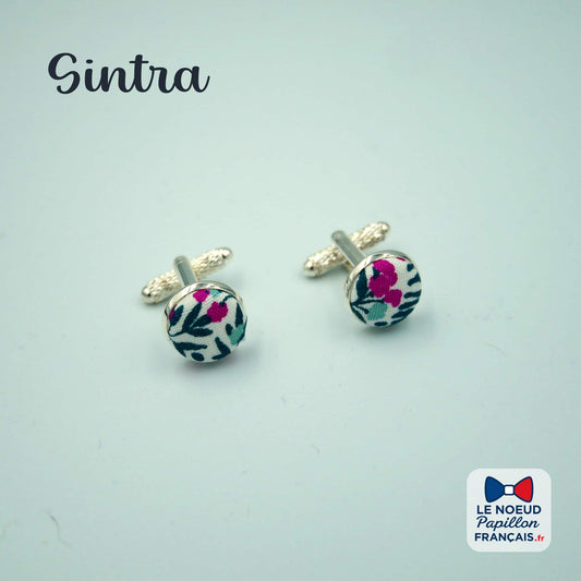 boutons de manchette rose vert