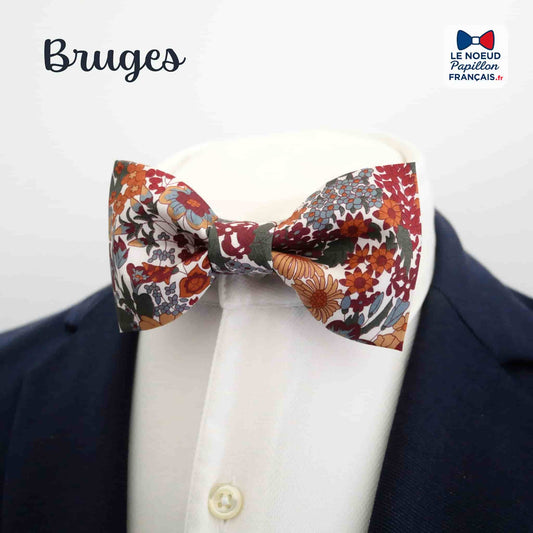 Noeud papillon liberty bordeaux