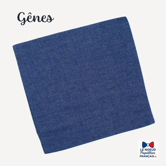 pochette de costume bleu