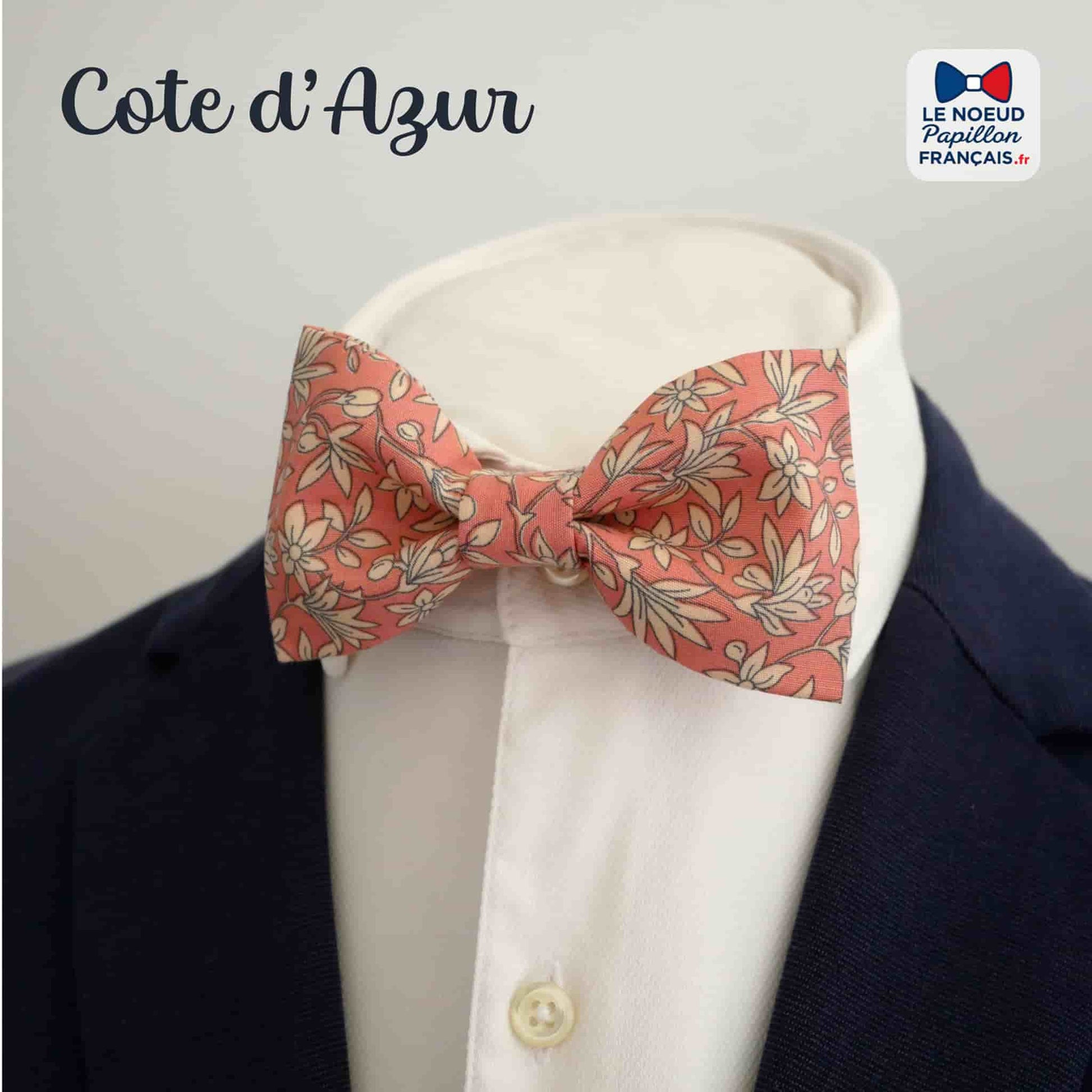 Noeud papillon rose peche