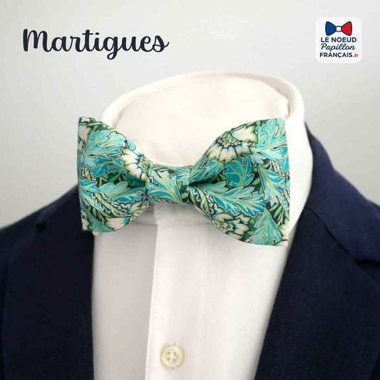 noeud papillon vert turquoise