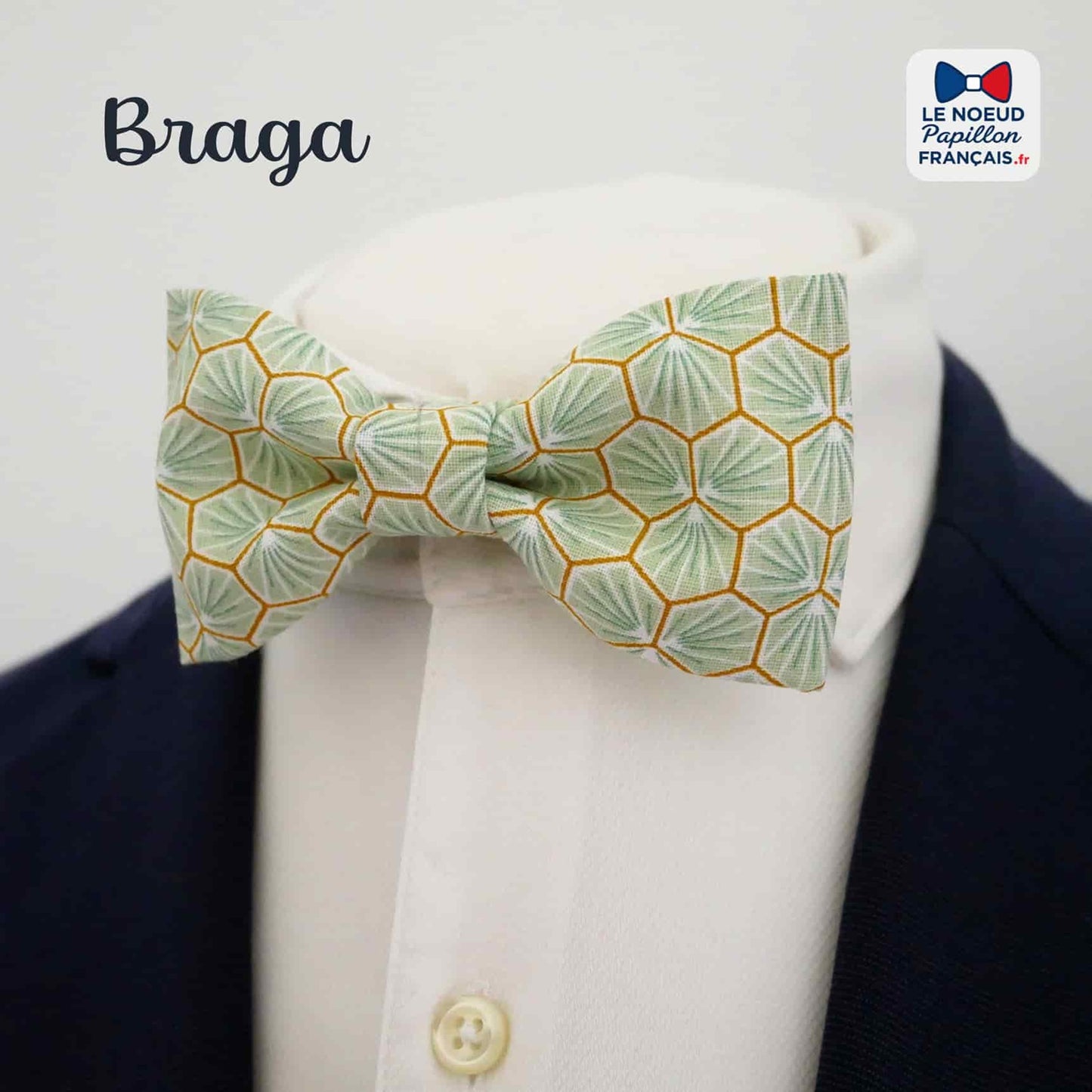 noeud papillon vert d'eau