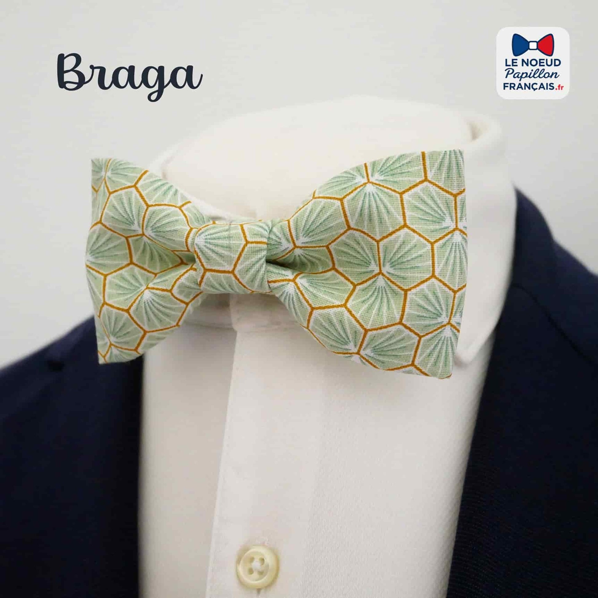 noeud papillon vert d'eau