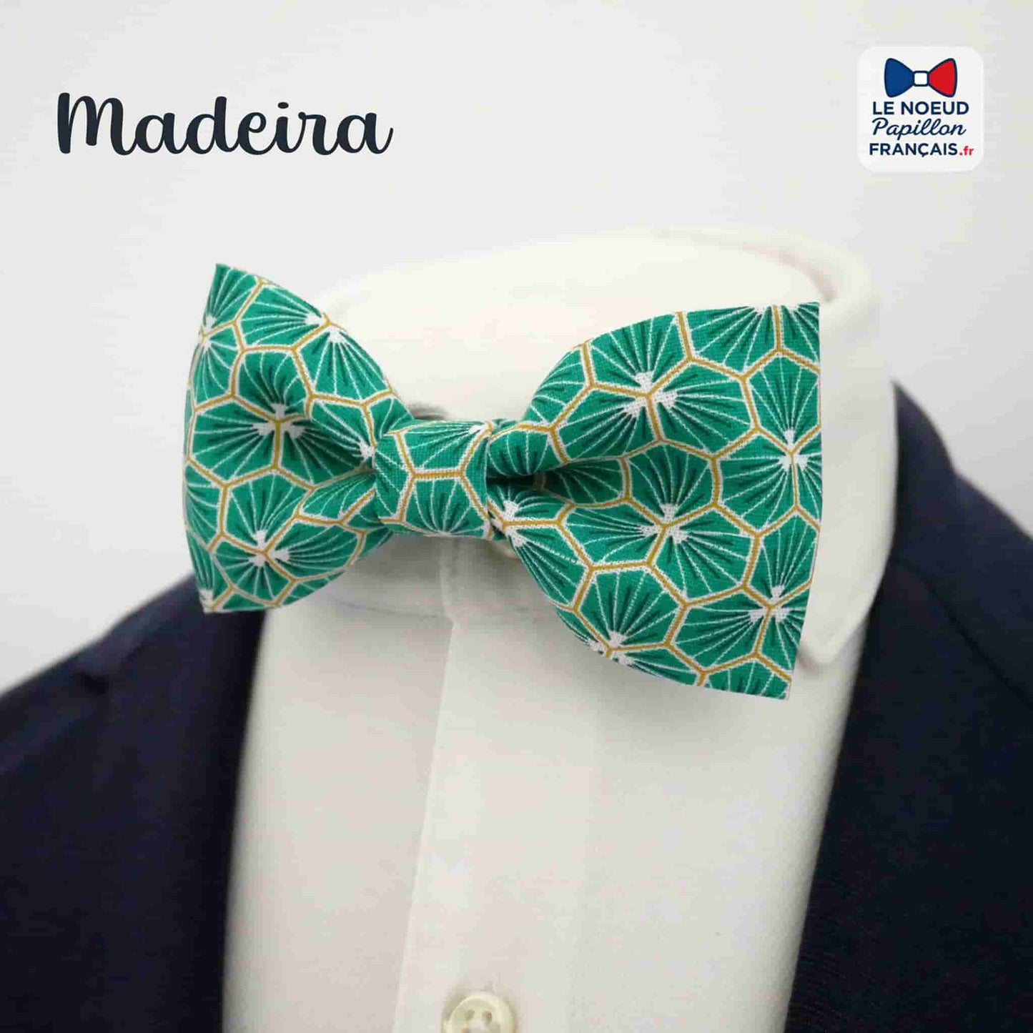 Noeud papillon vert emeraude