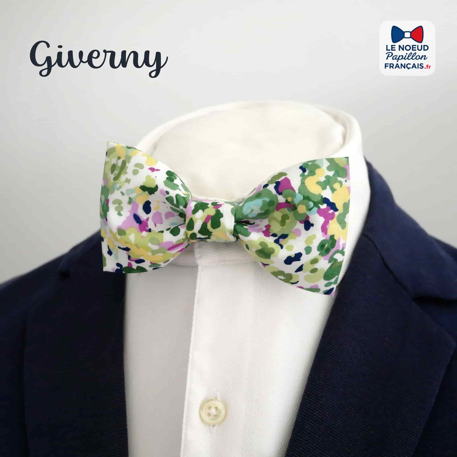 Noeud papillon vert jaune