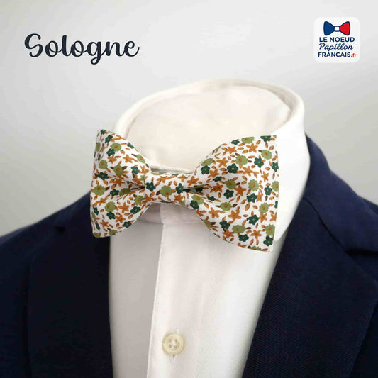 noeud papilon vert marron