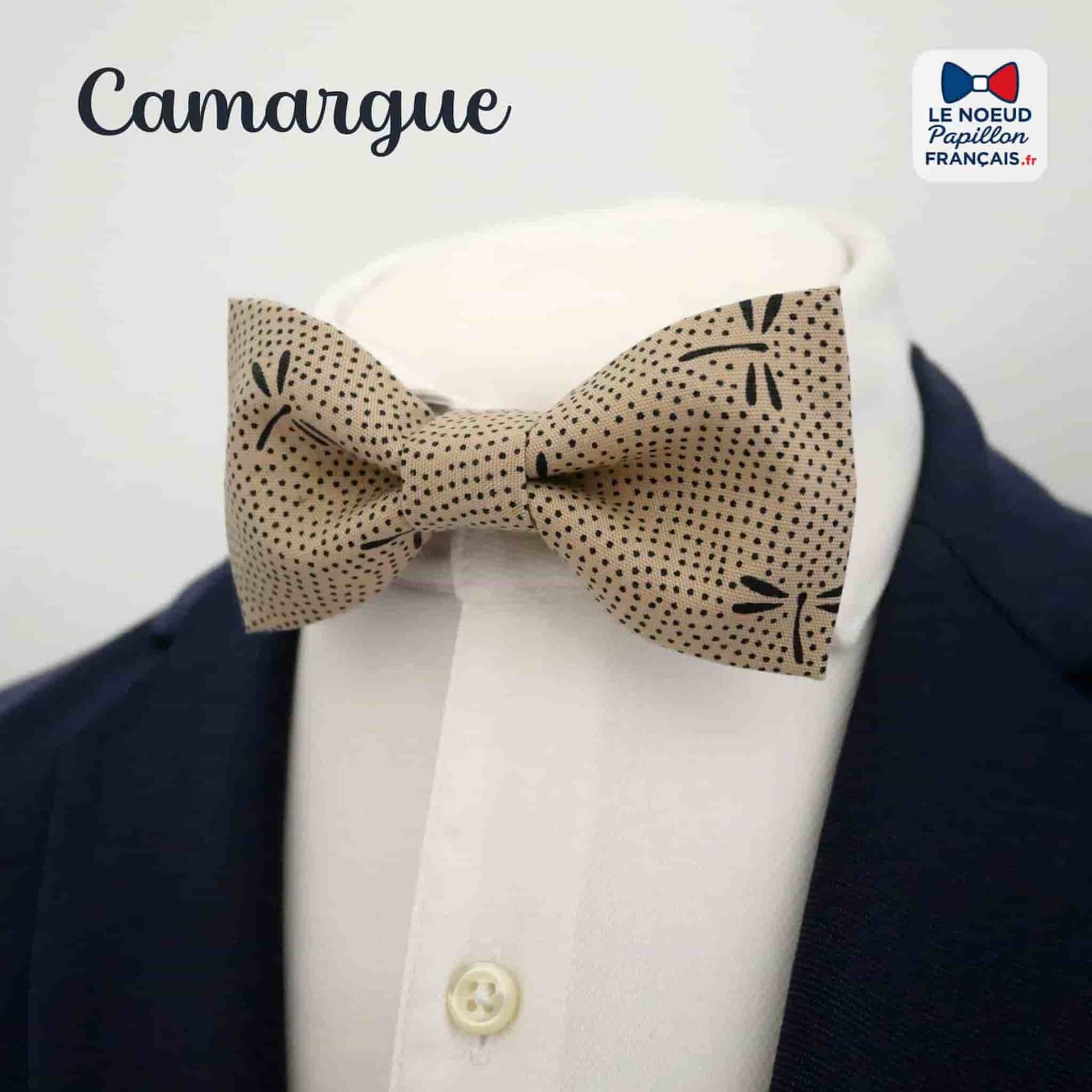 noeud papillon beige
