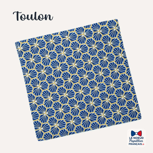 pochette de costume bleu graphique