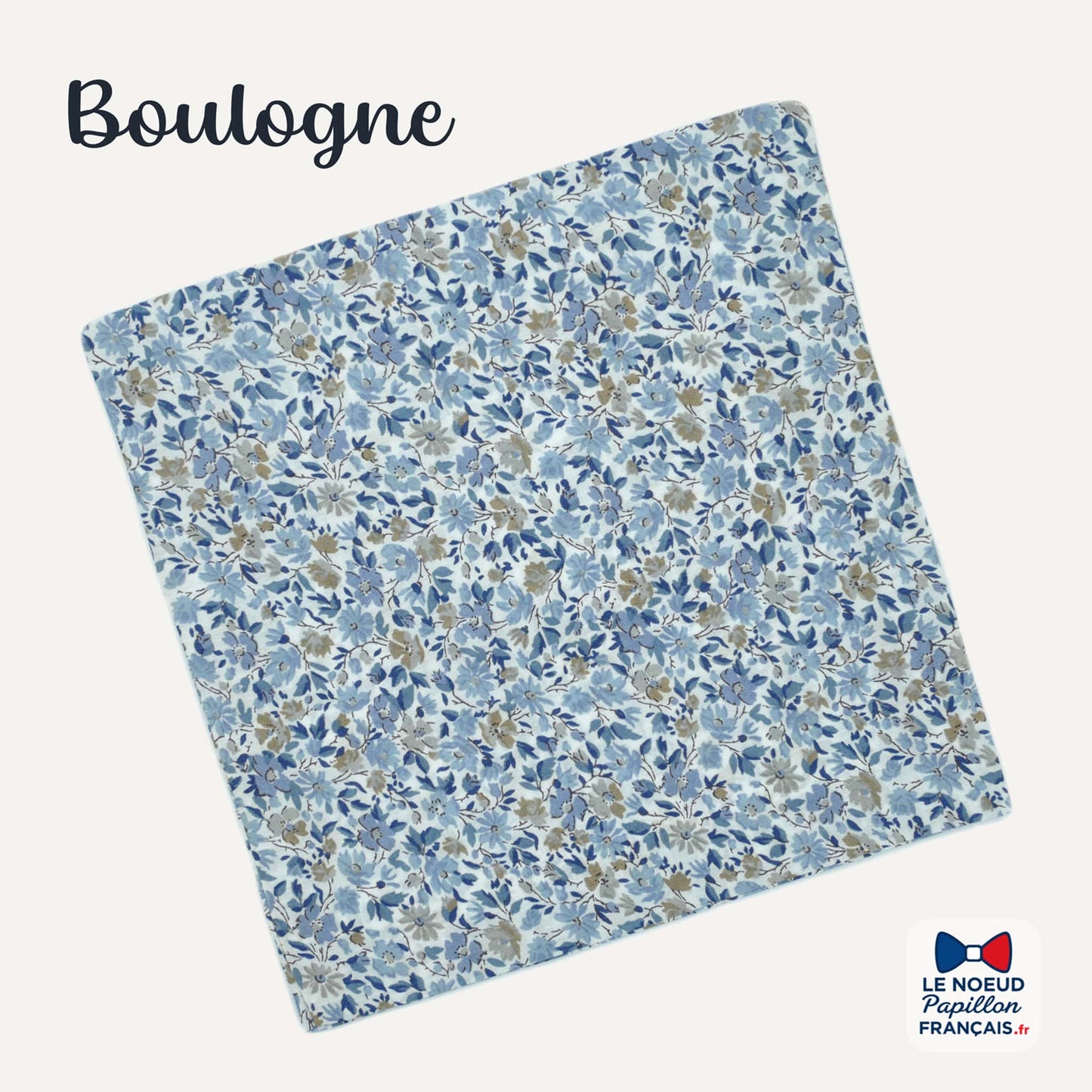 pochette de costume bleu gris