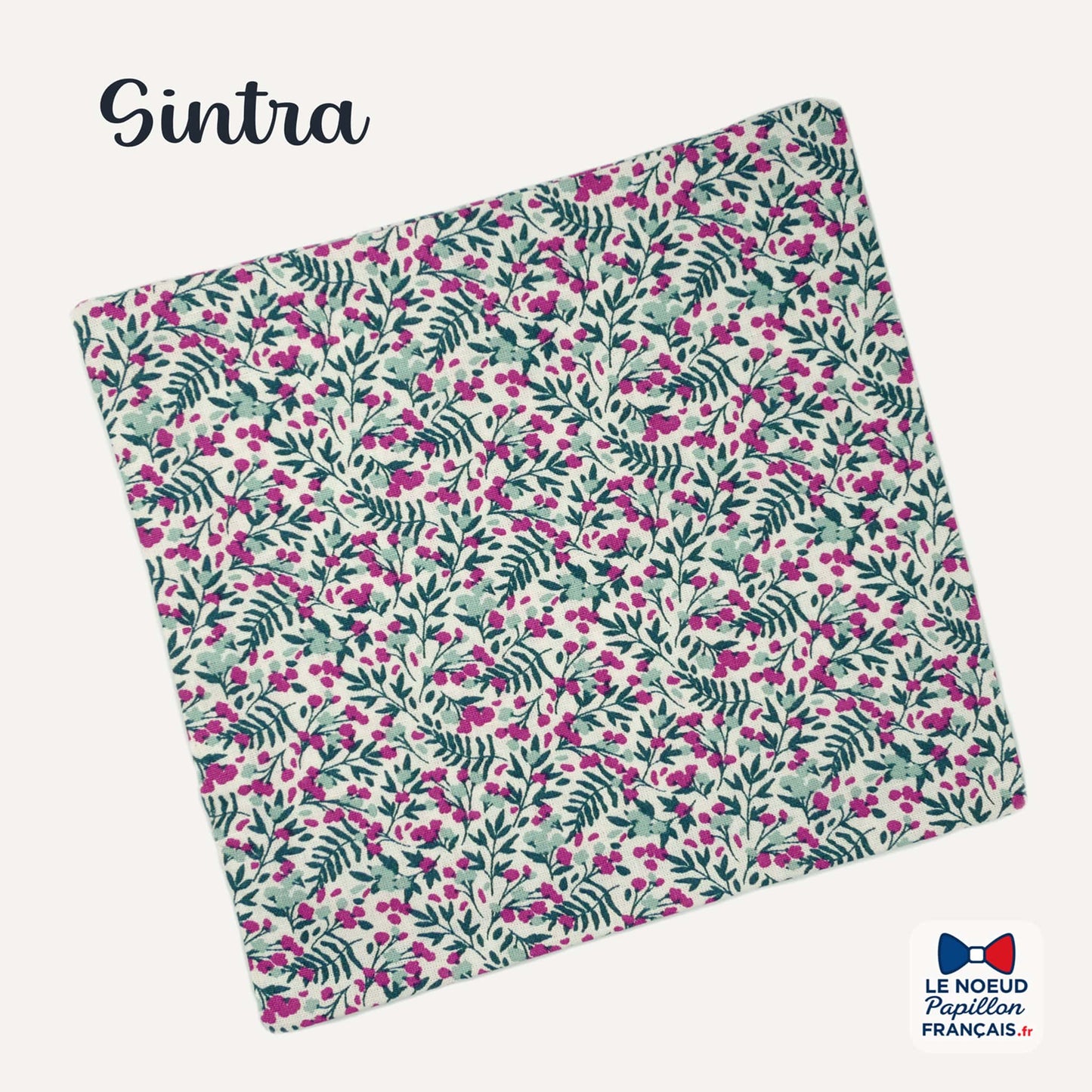 pochette de costume vert violet