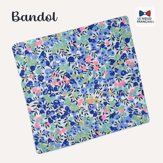 Pochette de costume liberty violet