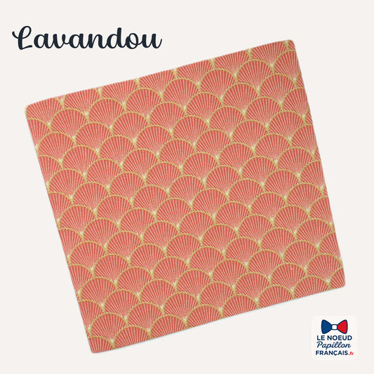 pochette de costume rose saumon peche