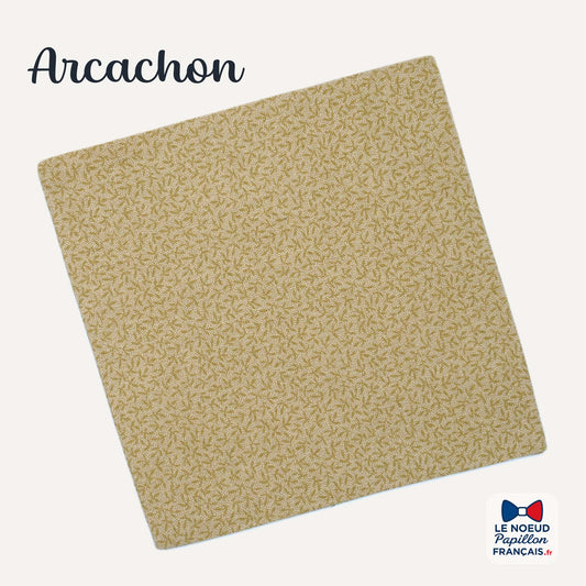 pochette de costume beige sable