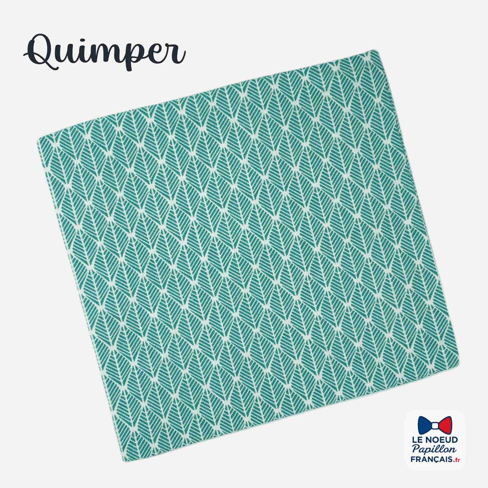 pochette de costume vert turquoise