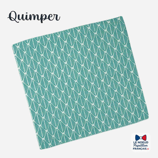 pochette de costume vert turquoise