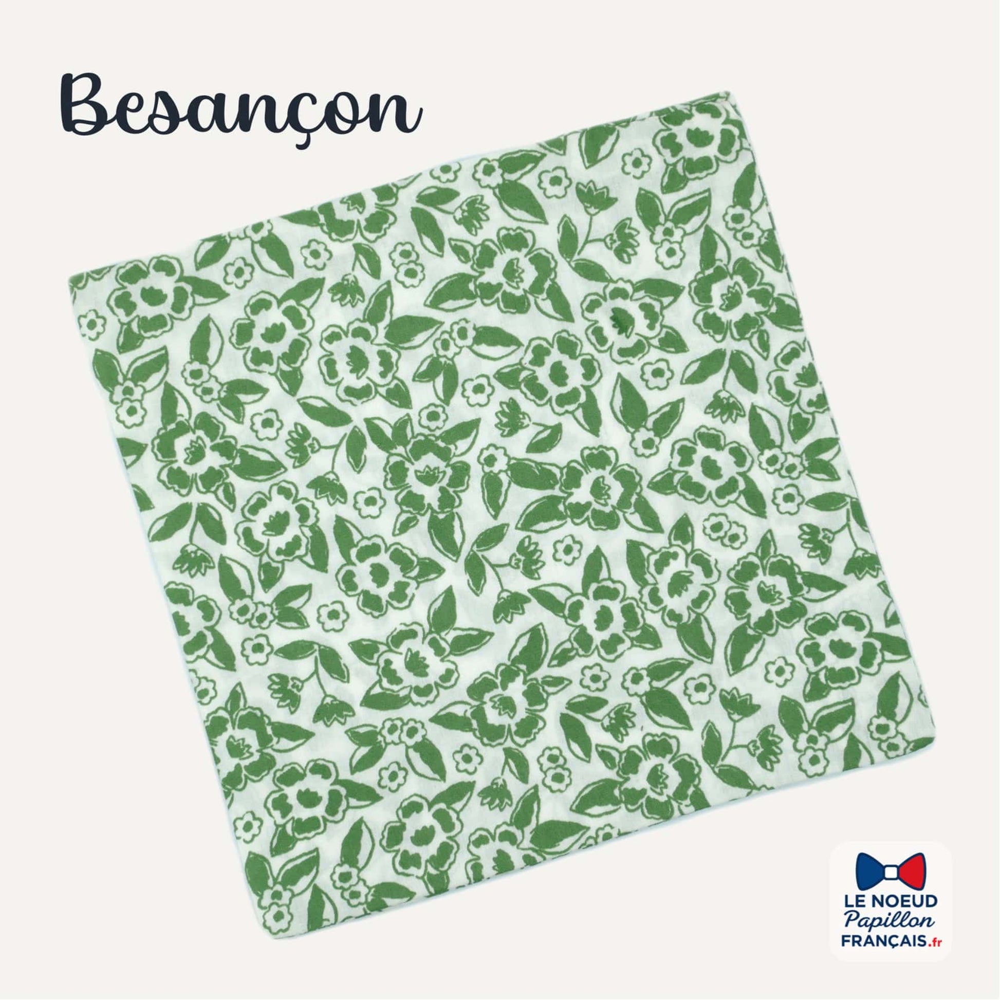 Pochette de costume verte