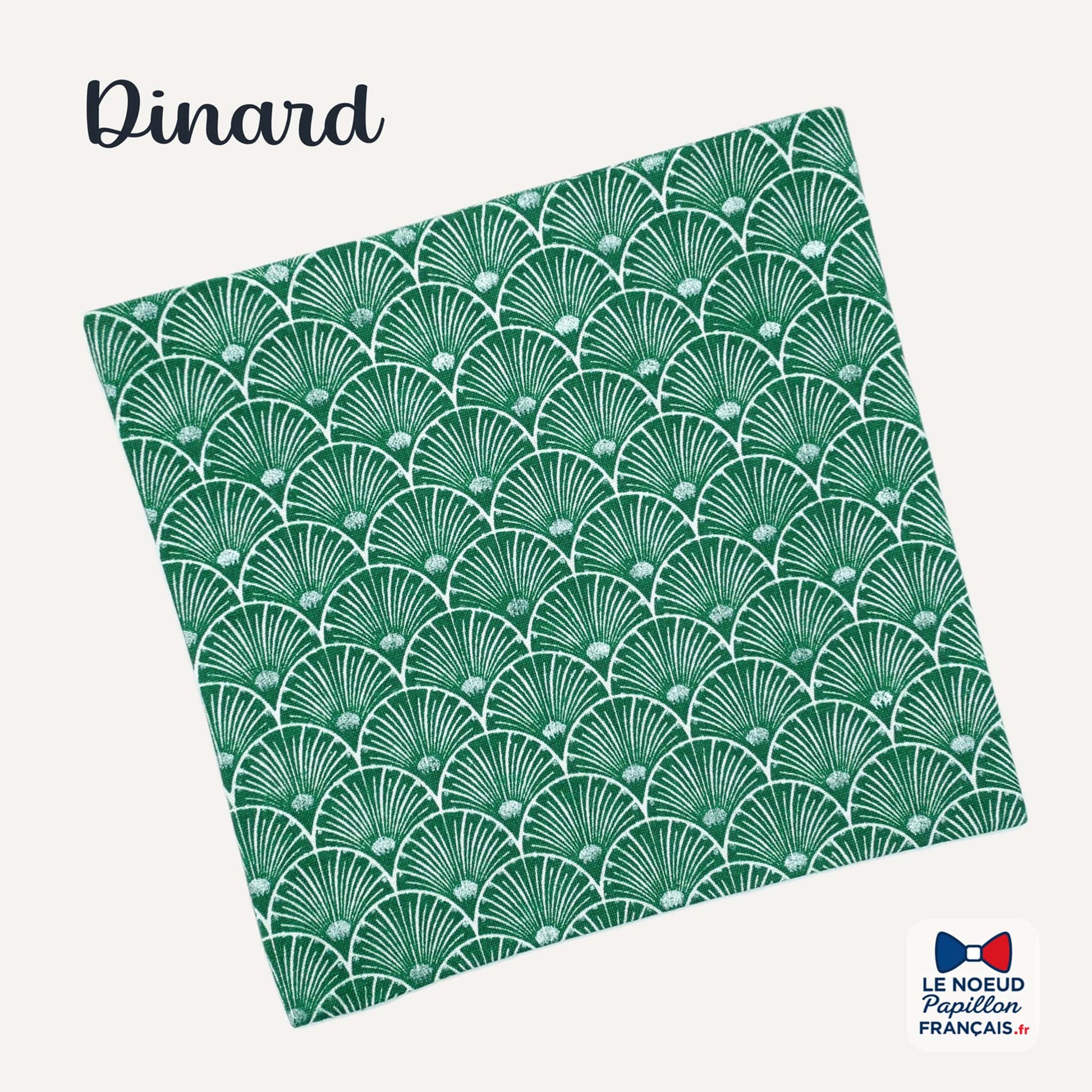 Pochette de costume vert émeraude