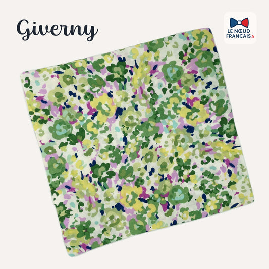 pochette de costume vert jaune