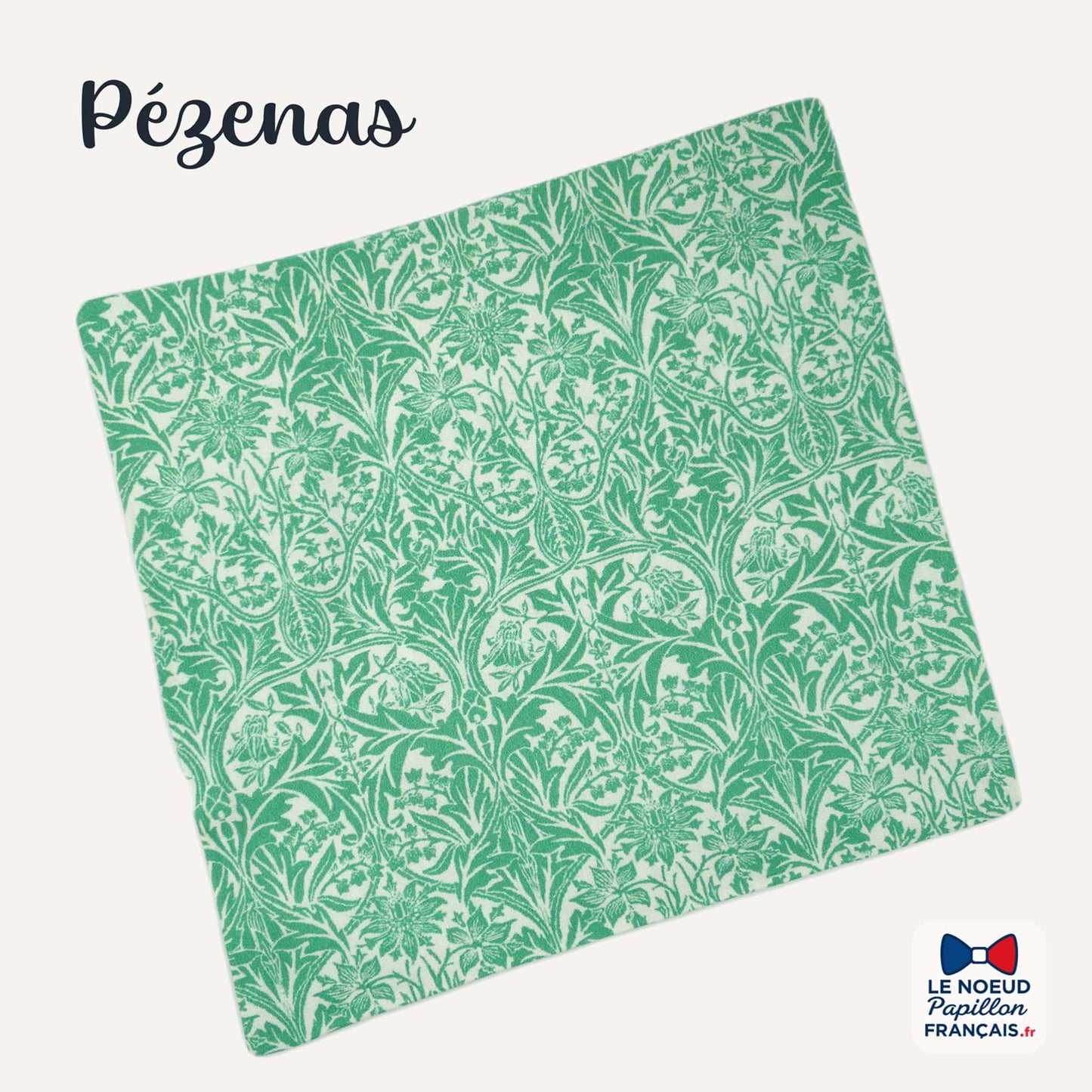 Pochette de costume vert turquoise